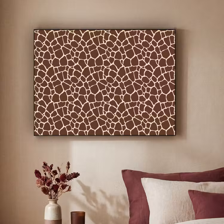 Art Frame - Patroon - Giraf - Bruin — 3