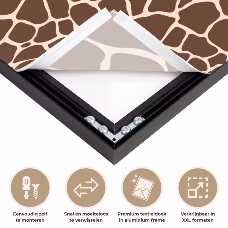 Art Frame - Patroon - Giraf - Bruin — 4