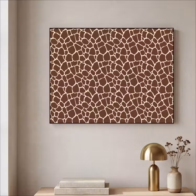 Art Frame - Patroon - Giraf - Bruin — 5