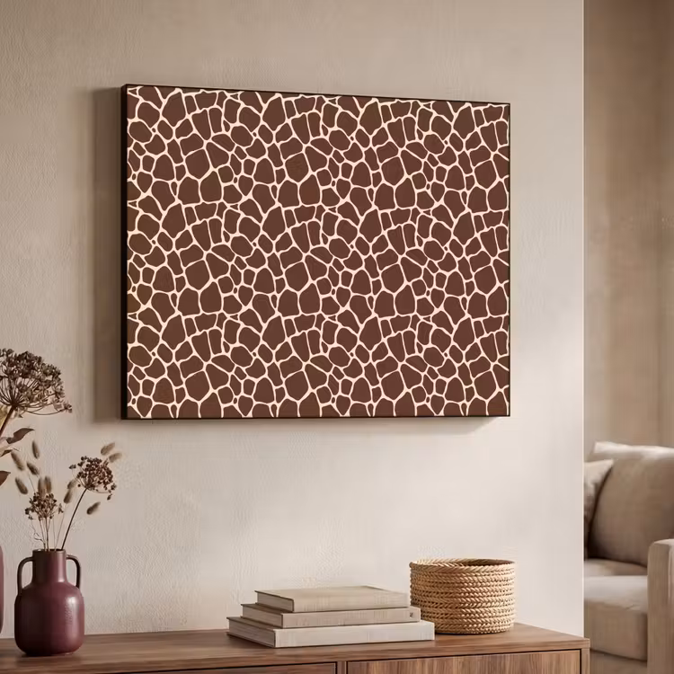 Art Frame - Patroon - Giraf - Bruin — 7