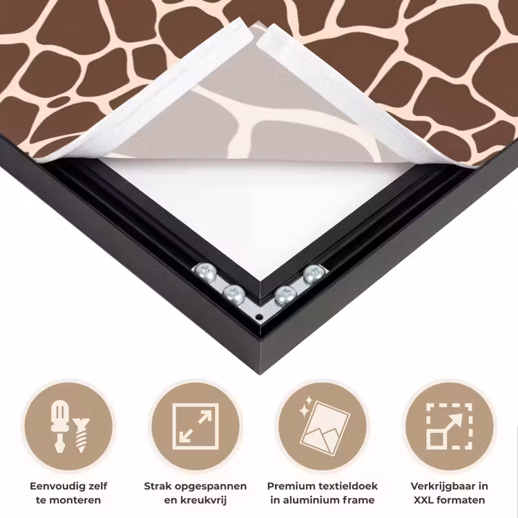 Art Frame - Patroon - Giraf - Bruin — 8