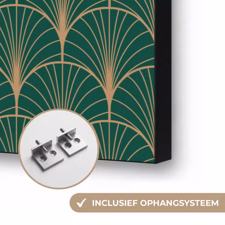 Art Frame - Patroon - Groen - Goud - Symmetrisch — 6
