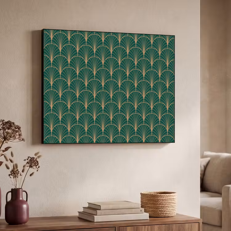 Art Frame - Patroon - Groen - Goud - Symmetrisch — 7