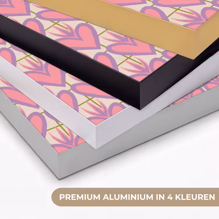 Art Frame - Patroon - Roze - Hartjes — 2