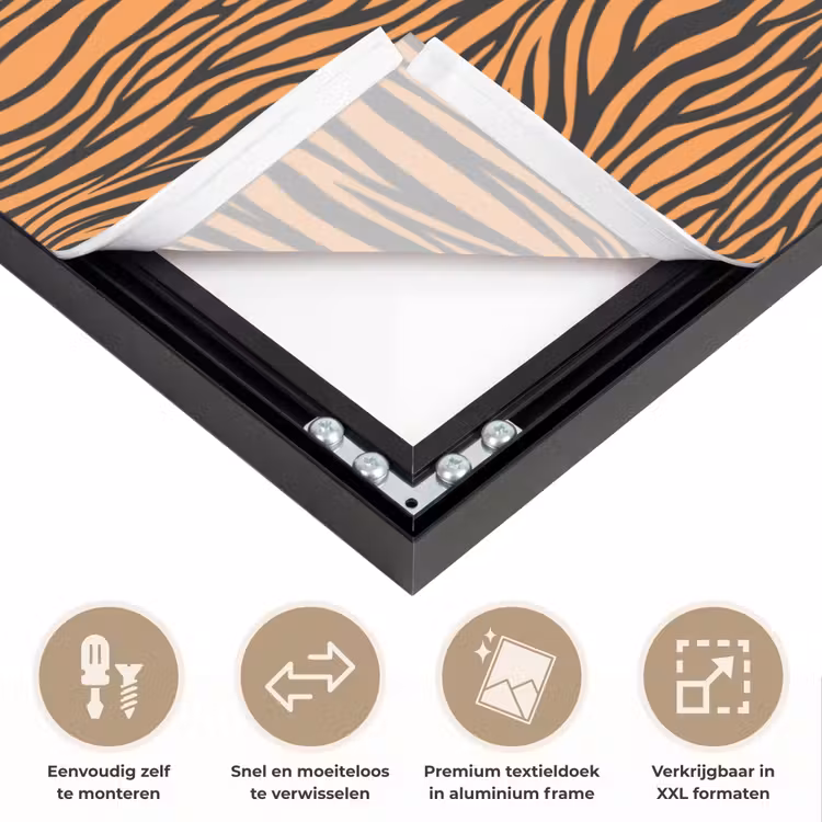 Art Frame - Tijger - Oranje - Patroon - Strepen — 4