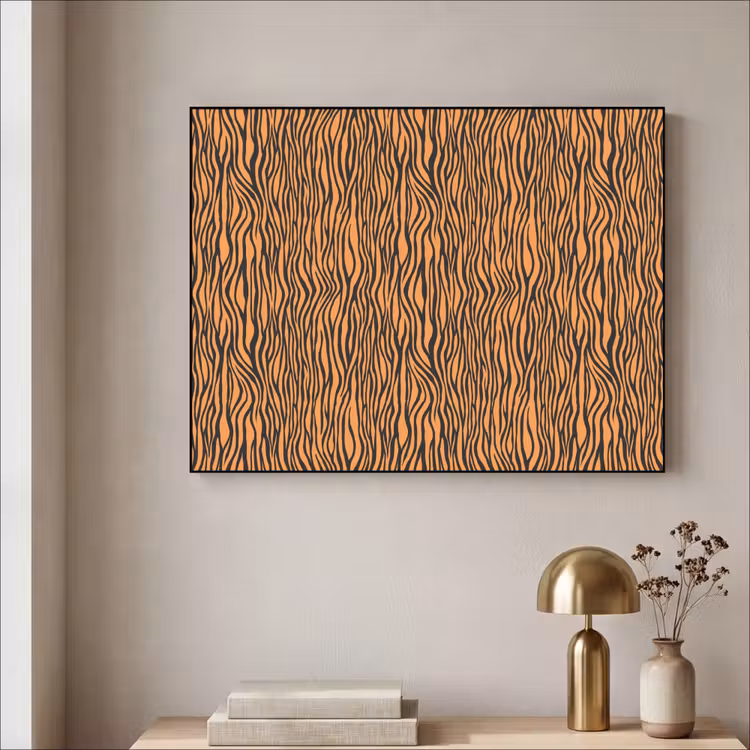 Art Frame - Tijger - Oranje - Patroon - Strepen — 5