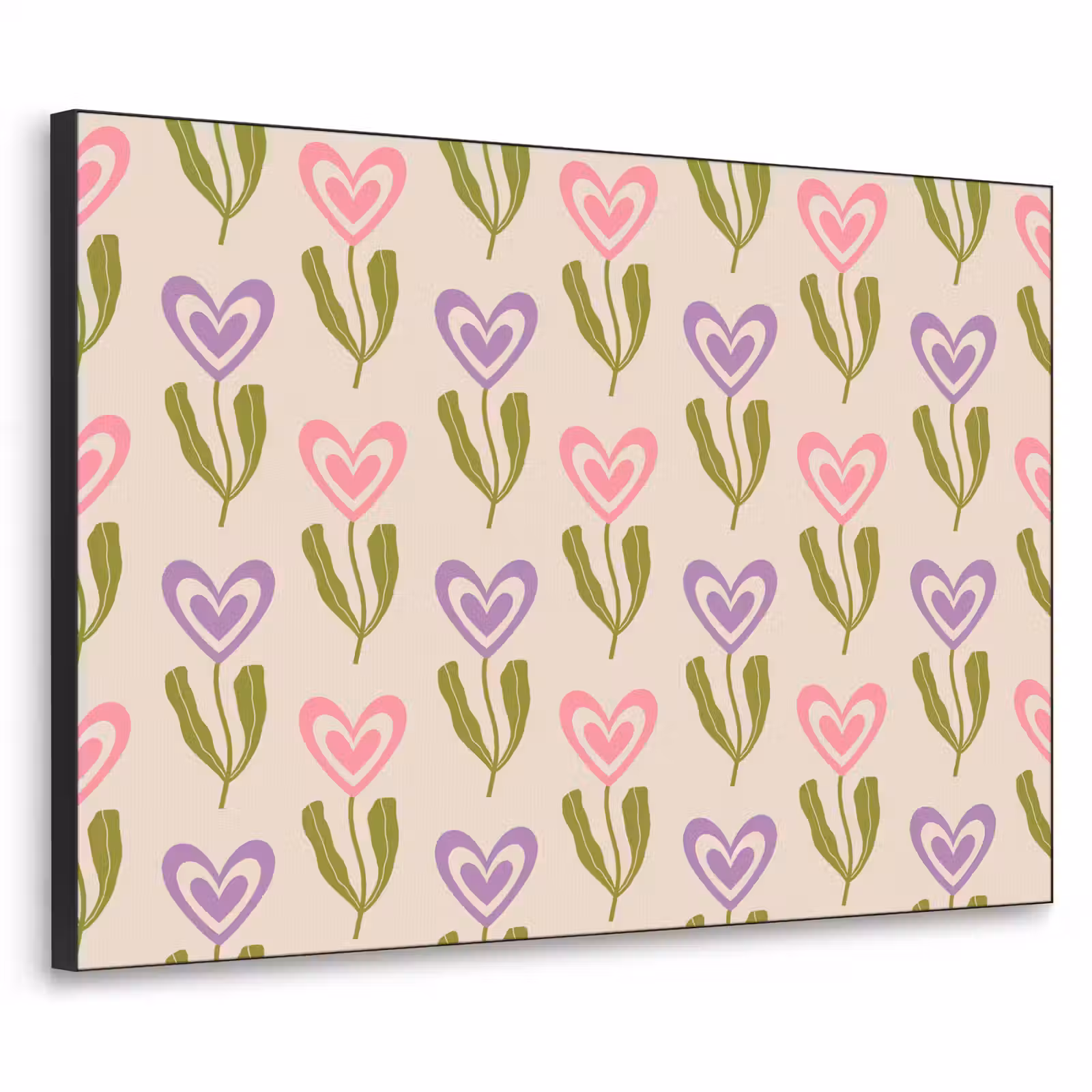 Art Frame - Bloemen - Hartjes - Patroon — 1