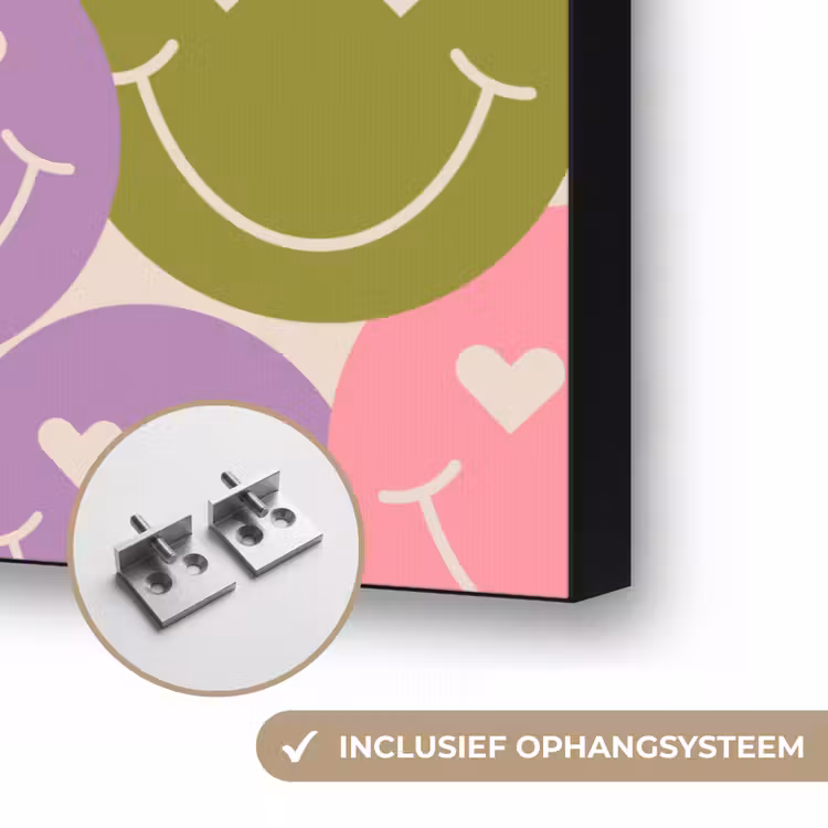 Art Frame - Patroon - Smiley - Kleurrijk - Hartjes — 6