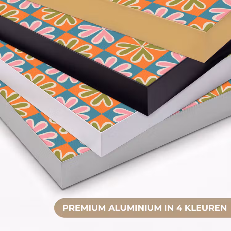 Art Frame - Bloemen - Retro - Patroon - Kleurrijk — 2