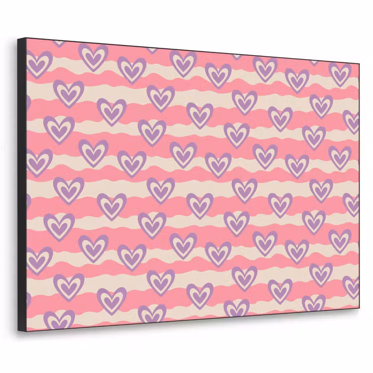 Art Frame - Golven - Patroon - Hartjes - Retro — 1