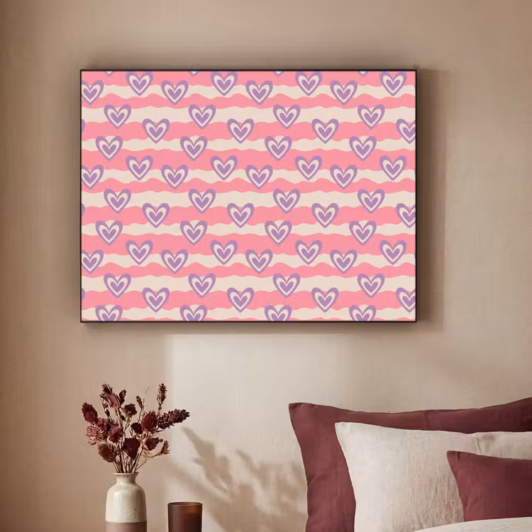 Art Frame - Golven - Patroon - Hartjes - Retro — 3