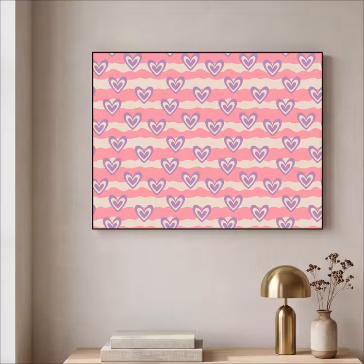 Art Frame - Golven - Patroon - Hartjes - Retro — 5
