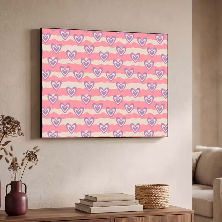 Art Frame - Golven - Patroon - Hartjes - Retro — 7