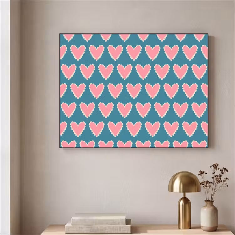 Art Frame - Retro - Hartjes - Patroon — 5
