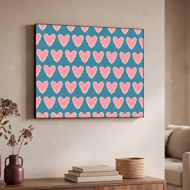 Art Frame - Retro - Hartjes - Patroon — 7