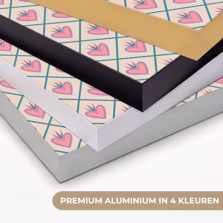 Art Frame - Retro - Ruit - Hartjes - Patroon — 2