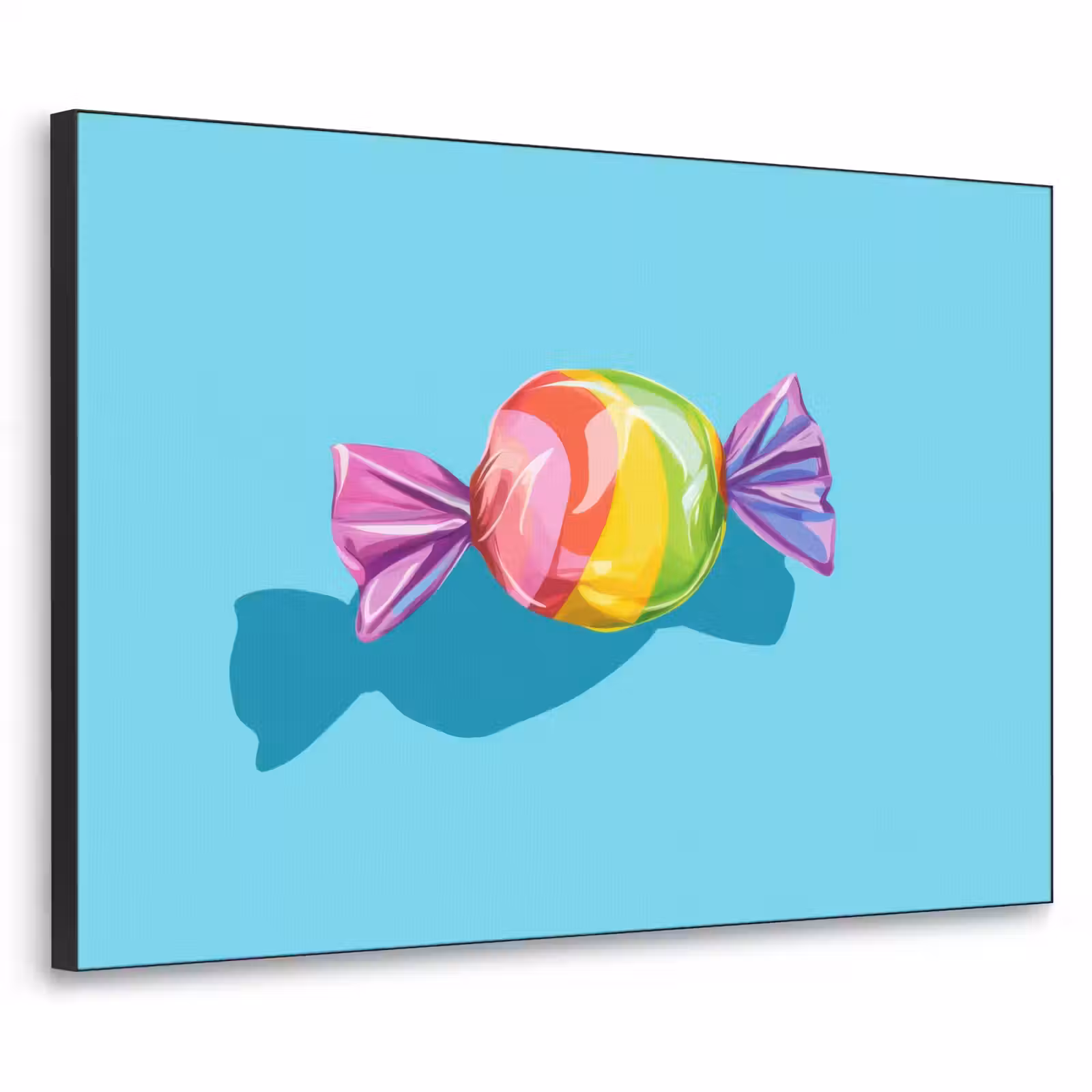 Art Frame - Blauw - Snoep - Regenboog — 1