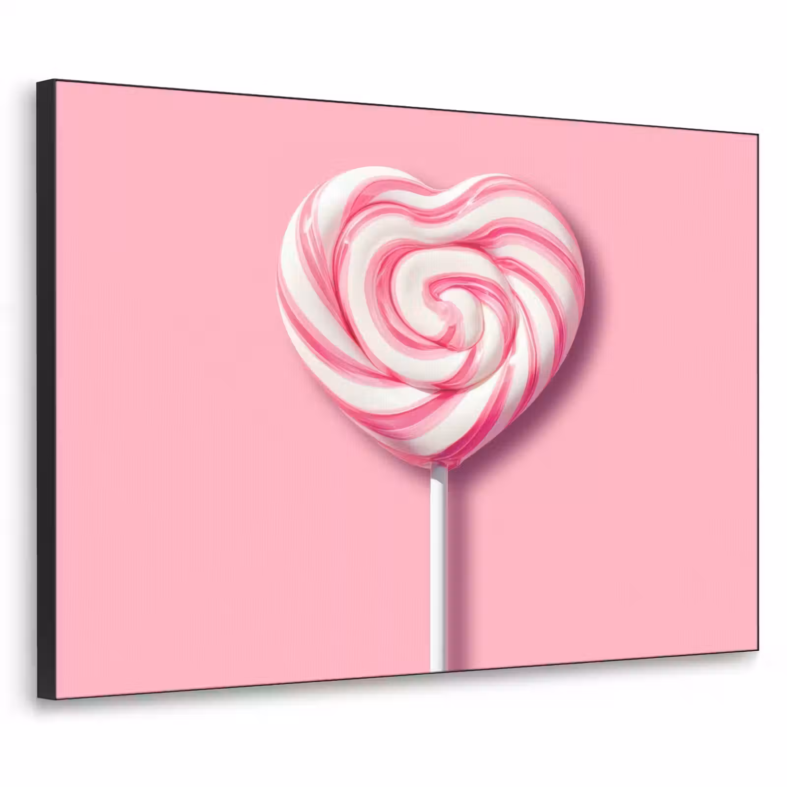 Art Frame - Snoep - Lolly - Hart- Roze — 1