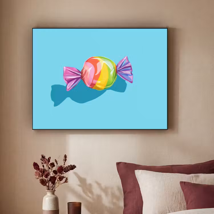 Art Frame - Blauw - Snoep - Regenboog — 3