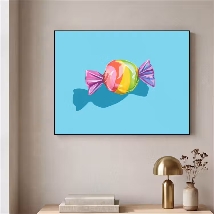 Art Frame - Blauw - Snoep - Regenboog — 5