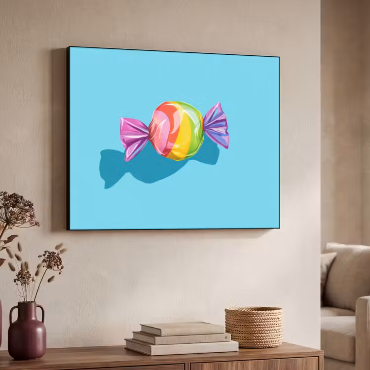 Art Frame - Blauw - Snoep - Regenboog — 7