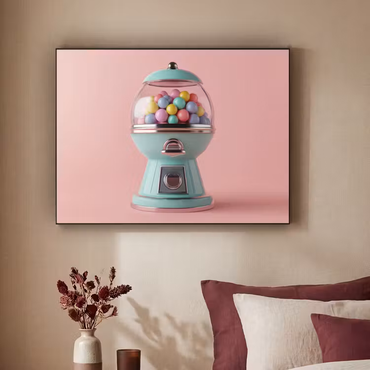 Art Frame - Kauwgom - Retro - Snoep - Roze — 3