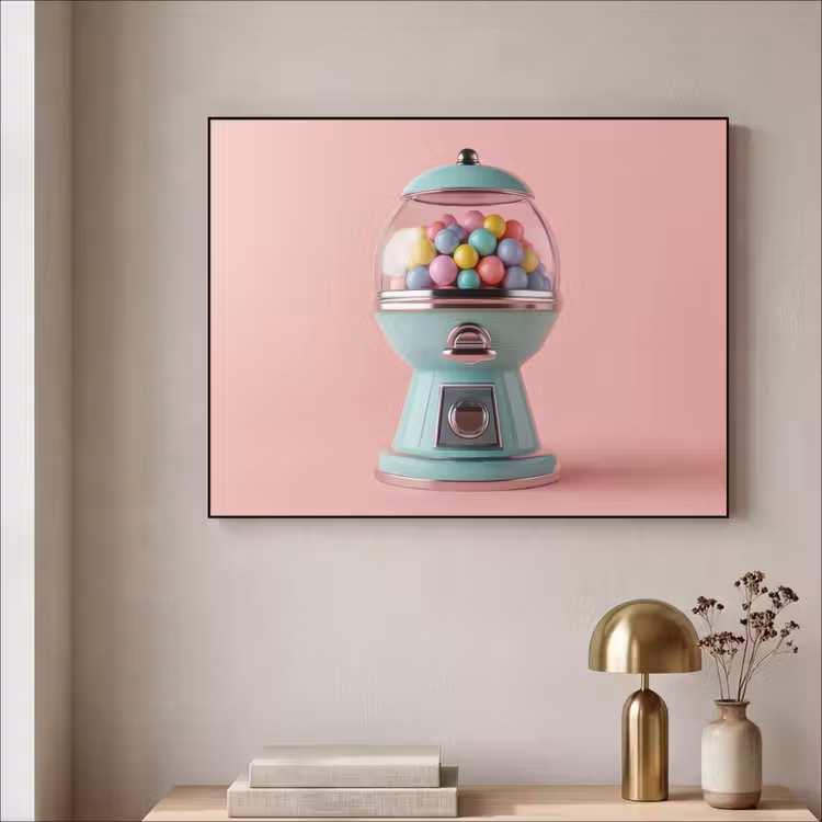 Art Frame - Kauwgom - Retro - Snoep - Roze — 5