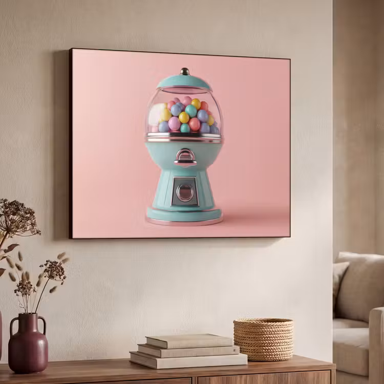 Art Frame - Kauwgom - Retro - Snoep - Roze — 7