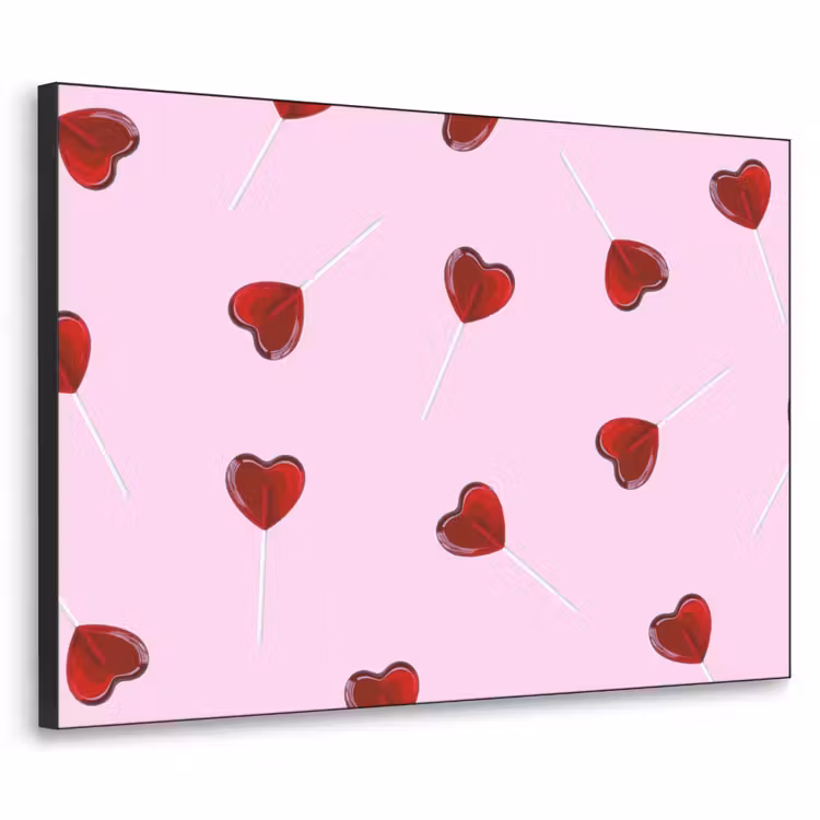 Art Frame - Roze - Hart - Lolly - Snoep — 1
