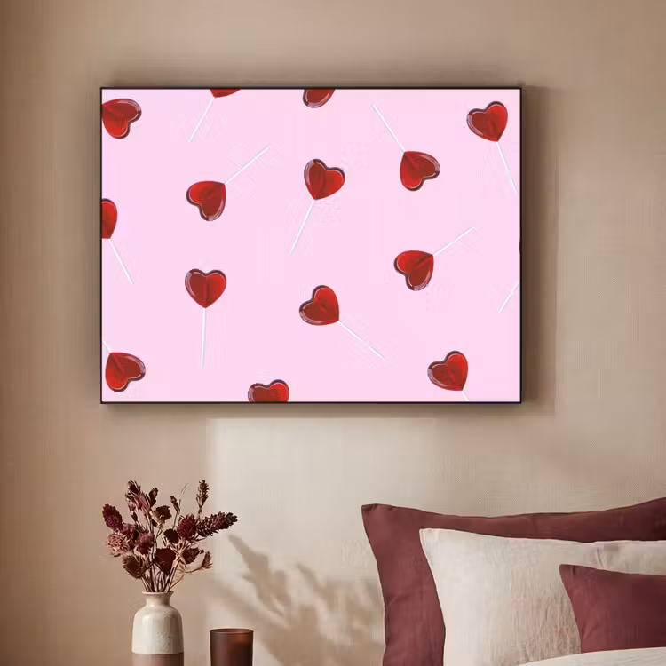 Art Frame - Roze - Hart - Lolly - Snoep — 3