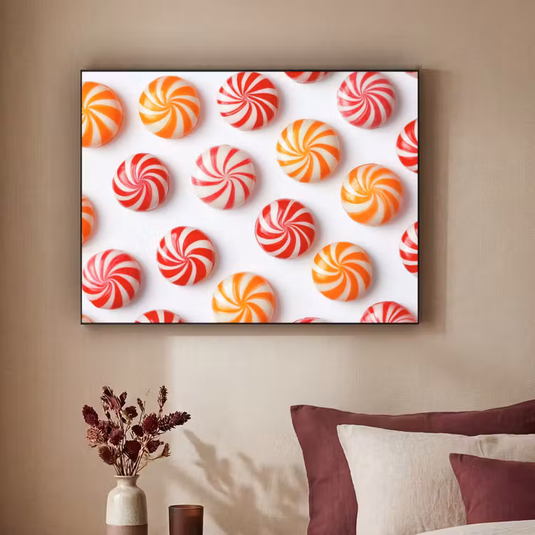 Art Frame - Snoep - Patroon - Rood - Oranje — 3
