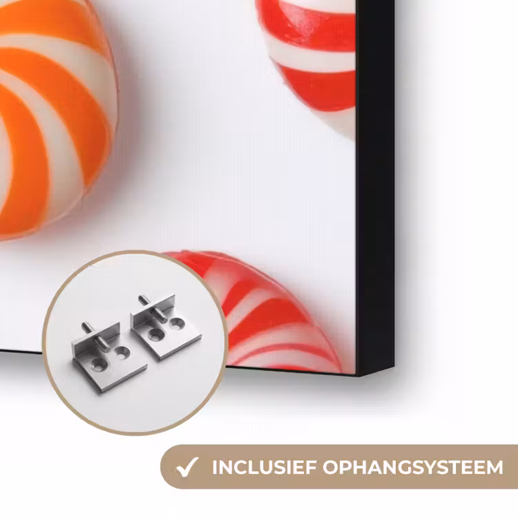 Art Frame - Snoep - Patroon - Rood - Oranje — 6