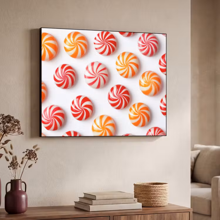 Art Frame - Snoep - Patroon - Rood - Oranje — 7