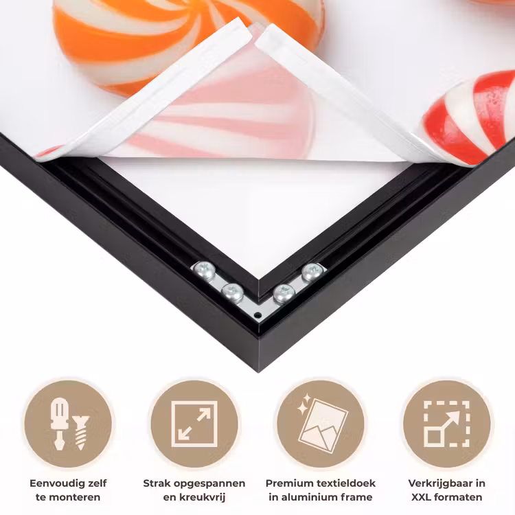 Art Frame - Snoep - Patroon - Rood - Oranje — 8