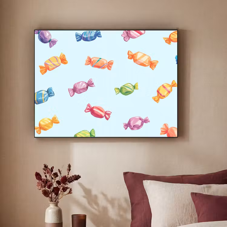 Art Frame - Blauw - Patroon - Snoep — 3