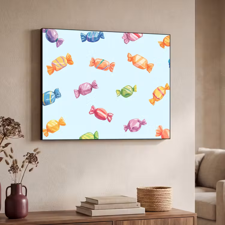 Art Frame - Blauw - Patroon - Snoep — 7