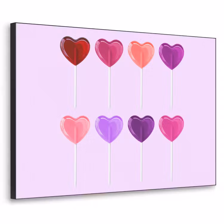 Art Frame - Lolly - Hart - Roze - Snoep — 1