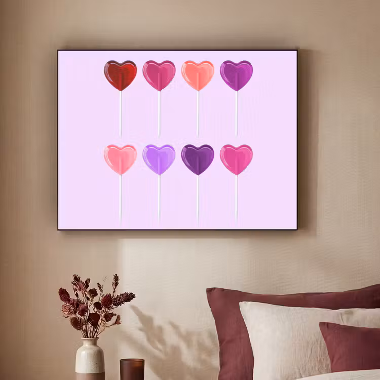 Art Frame - Lolly - Hart - Roze - Snoep — 3