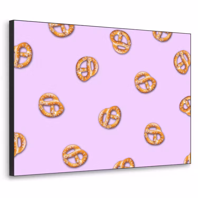 Art Frame - Pretzels - Eten - Paars — 1