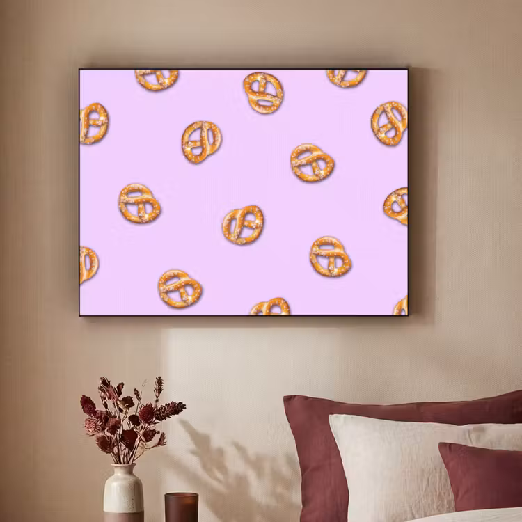 Art Frame - Pretzels - Eten - Paars — 3