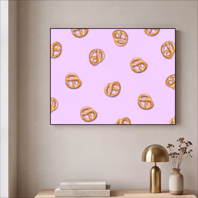 Art Frame - Pretzels - Eten - Paars — 5