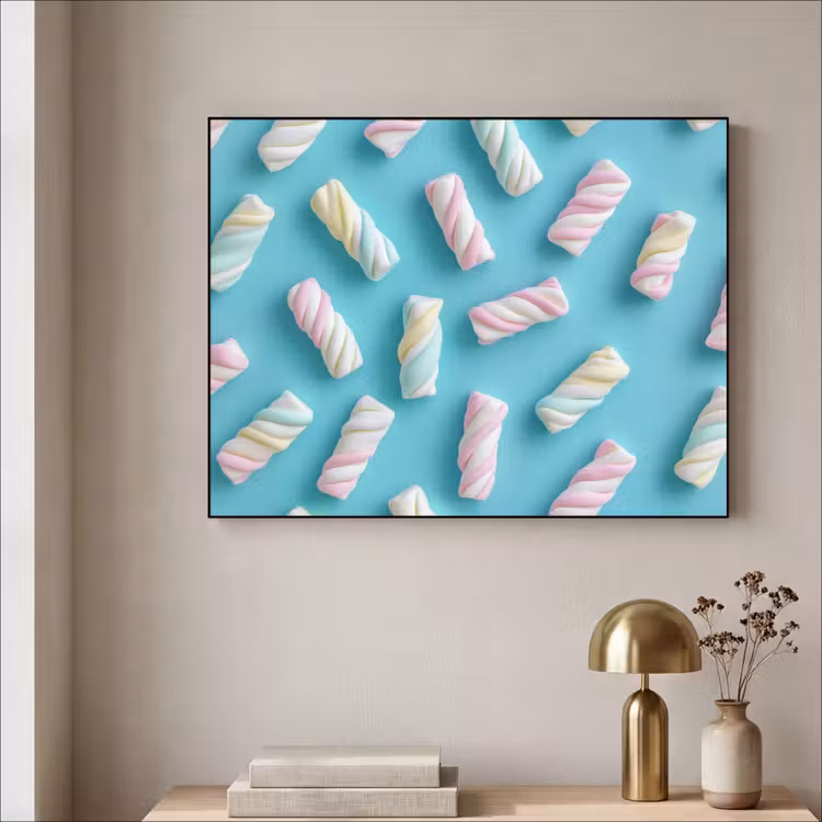 Art Frame - Spekjes - Pastel - Snoep - Blauw — 5