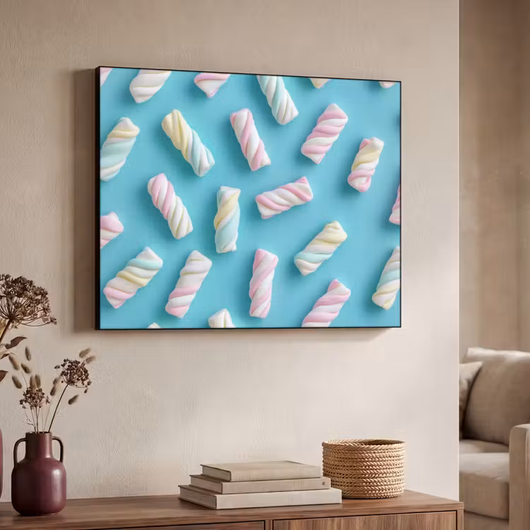 Art Frame - Spekjes - Pastel - Snoep - Blauw — 7
