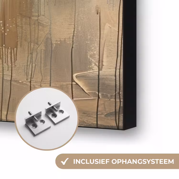 Art Frame - Boom - Abstract - Bruin - Goud - Industrieel — 6