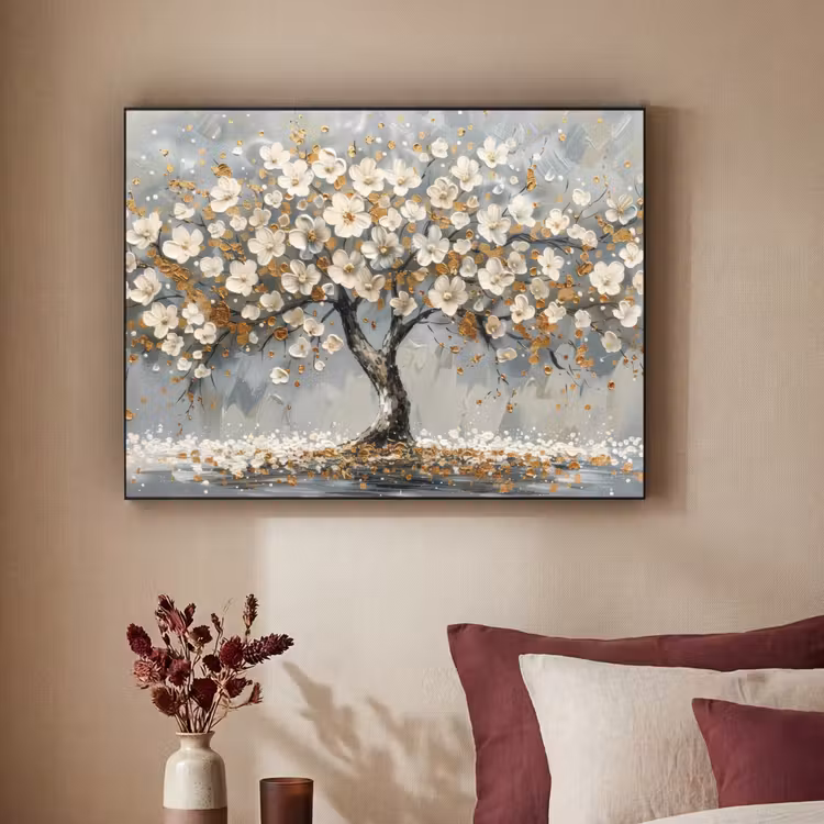 Art Frame - Boom - Goud - Bloemen - Abstract - Kunst — 3