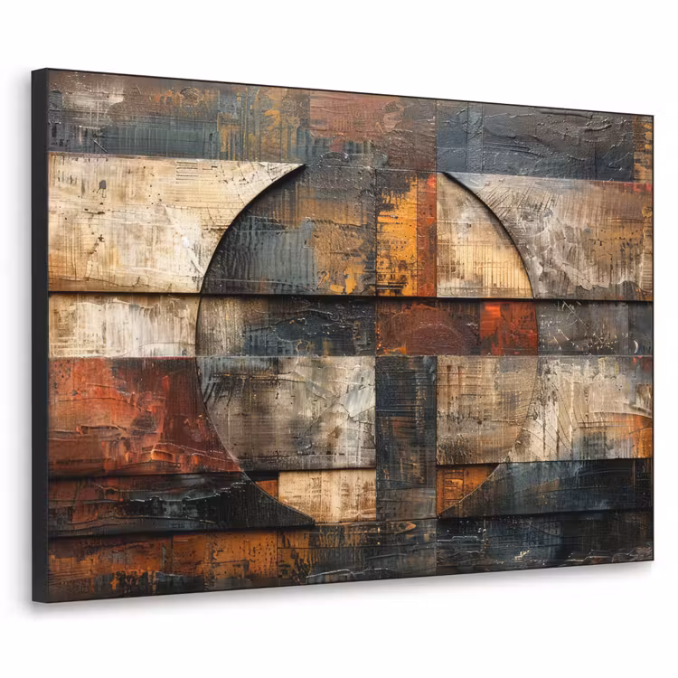 Art Frame - Kunst - Bruin - Abstract - Hout motief — 1