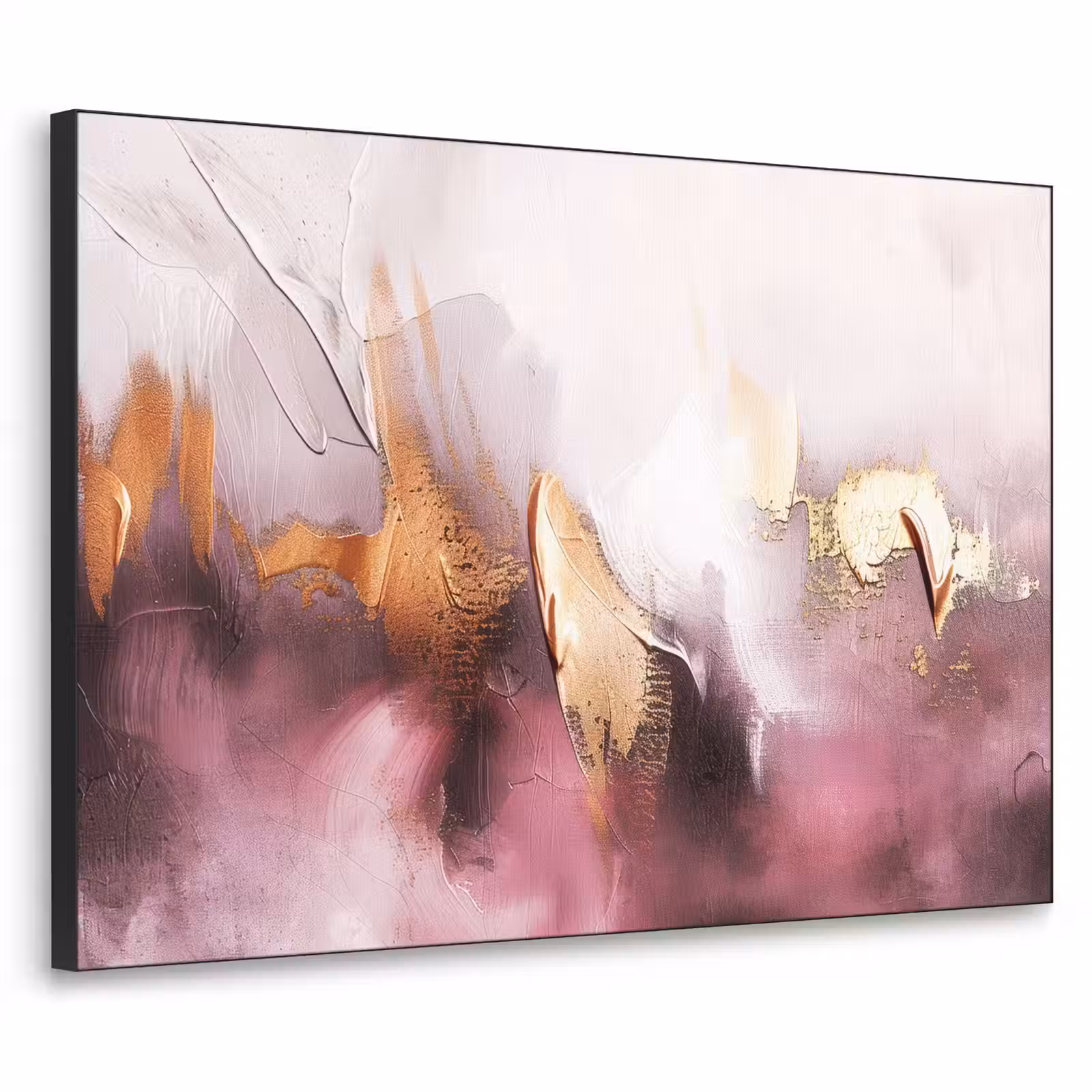Art Frame - Paars - Abstract - Verf - Goud — 1