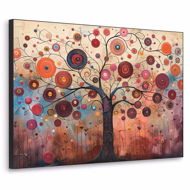 Art Frame - Boom - Paars - Abstract - Kunst — 1