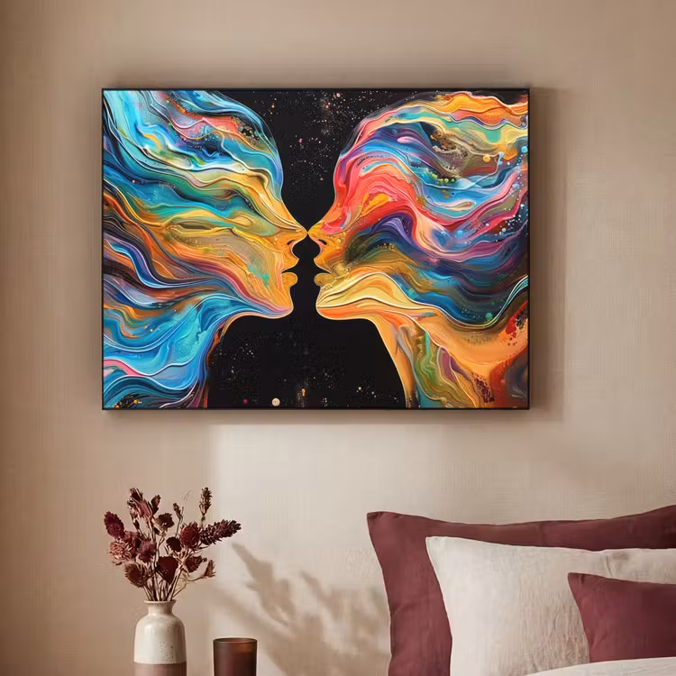 Art Frame - Kunst - Kleurrijk - Vrouw - Art - Abstract - Gezichten — 3