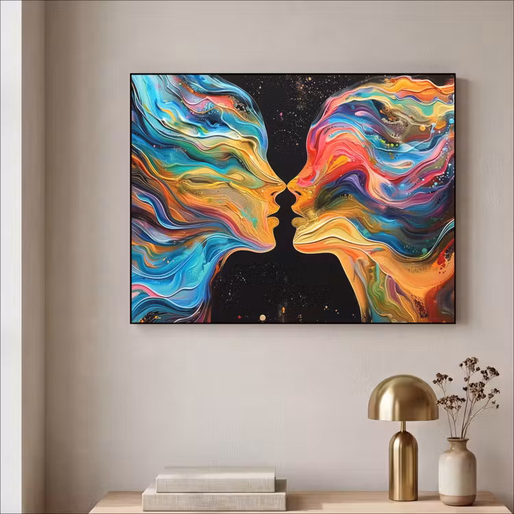 Art Frame - Kunst - Kleurrijk - Vrouw - Art - Abstract - Gezichten — 5
